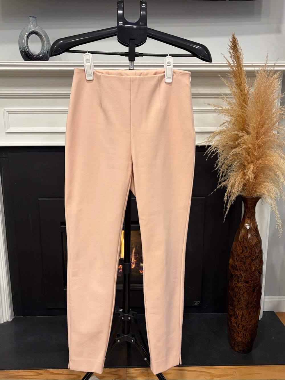 White House Black Market Straight-Leg Tailored Pants - Dusty Pink